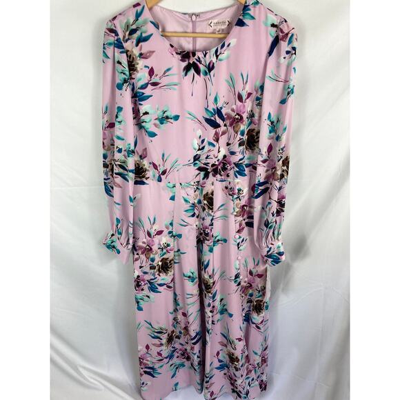 NWT Nanette Lepore Lenore Long Sleeve Floral Dress Size 12 - Picture 2 of 8